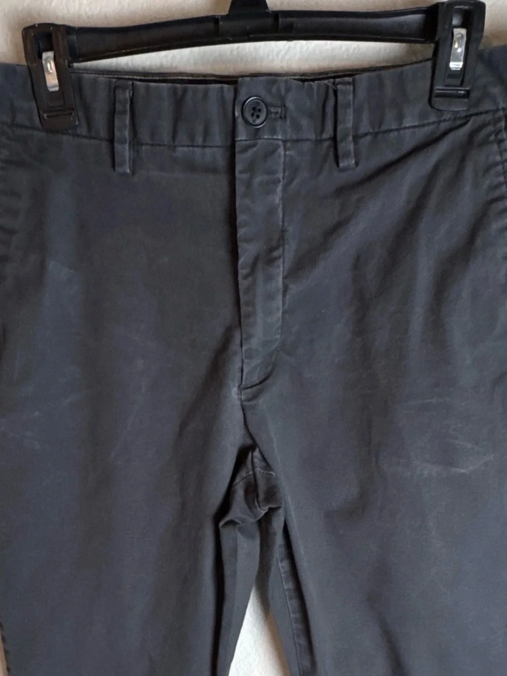 Banana Republic Men's Lived In Chino Slim Fit Dark Gray 32W 30L